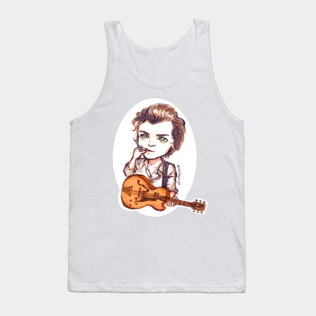 Guitar Pick Bite Tank Top by alulawings